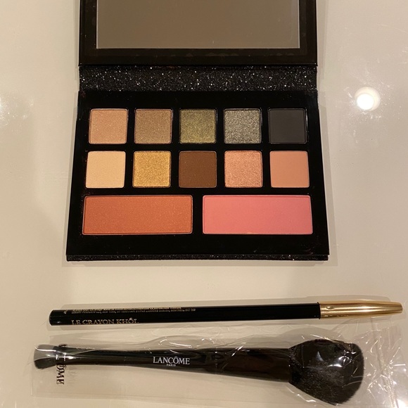 lancome eyeshadow and blush palette glow